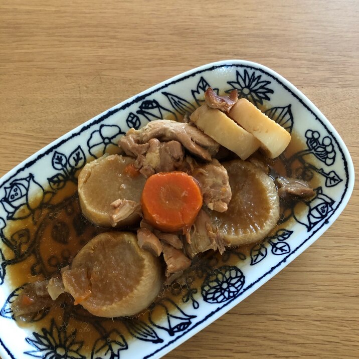 時短！圧力鍋で大根鶏肉の煮物☆下茹でなし！